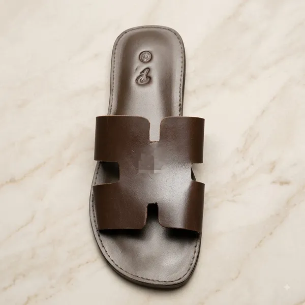 Brown_Casual_Double_Strap_Sandals__For_Unisex
