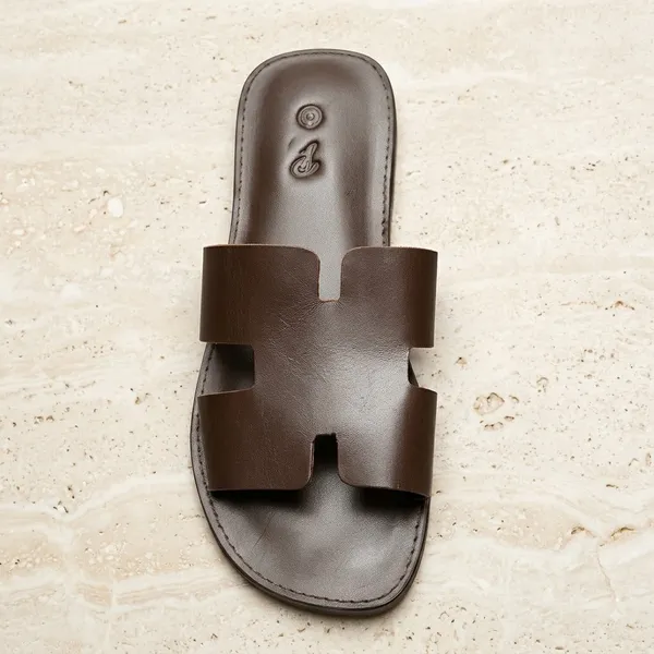 Brown_Casual_Double_Strap_Sandals__For_Unisex