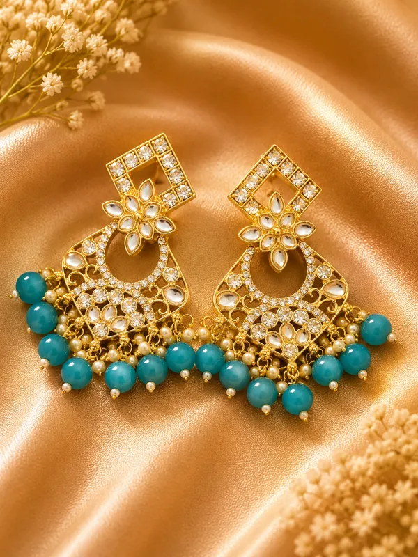 Gold_Alloy_Teal_Stone_Chandelier_Earrings_For_Women_Pack_Of_2