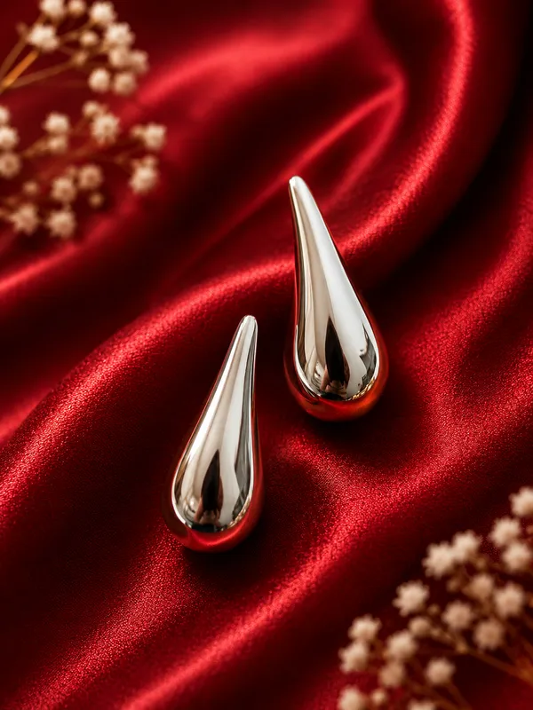 Silver_Alloy_Teardrop_Earrings_For_Women_Pack_Of_3