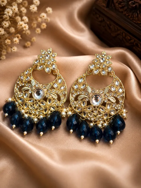 Blue_Gold_Alloy_Filigree_Chandelier_Dangle_Earrings_For_Women_Pack_Of_2