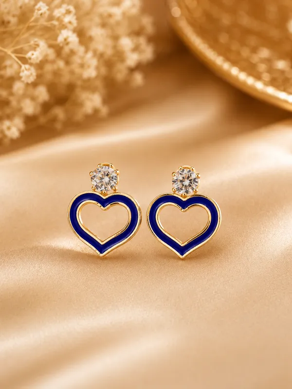Blue_Gold_Tone_Heart_Drop_Earrings_For_Women_Pack_Of_3