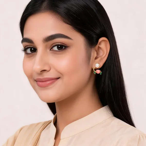 Gold_Alloy_Pearl_Floral_Assorted_Earrings_Set_For_Women