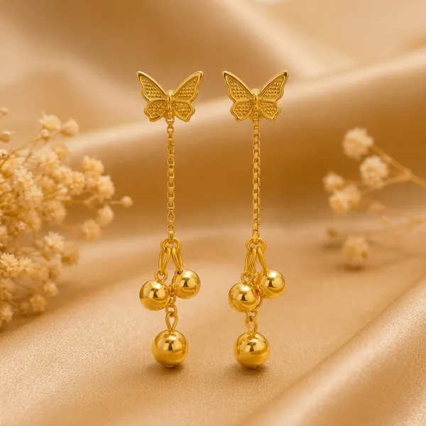 Gold_Steel_Butterfly_Drop_Earrings_For_Women_Pack_Of_4