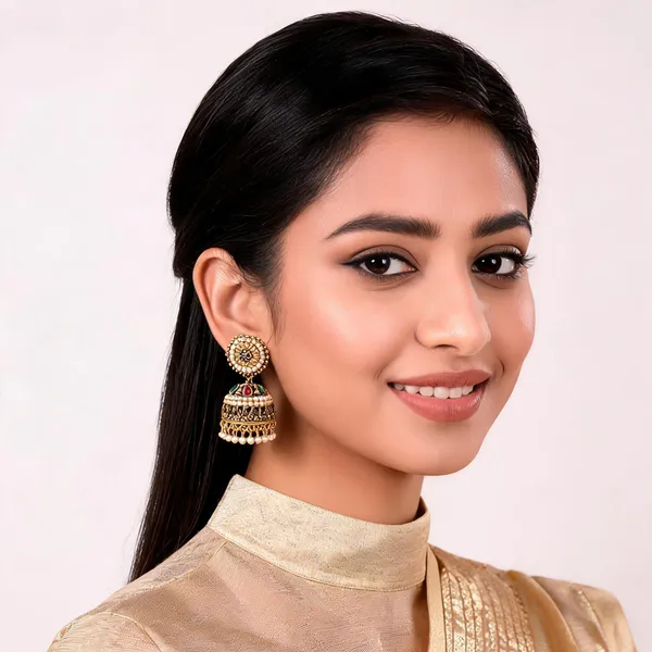 Gold_Alloy_Pearl_Embellished_Jhumka_Earrings_For_Women_Pack_Of_2