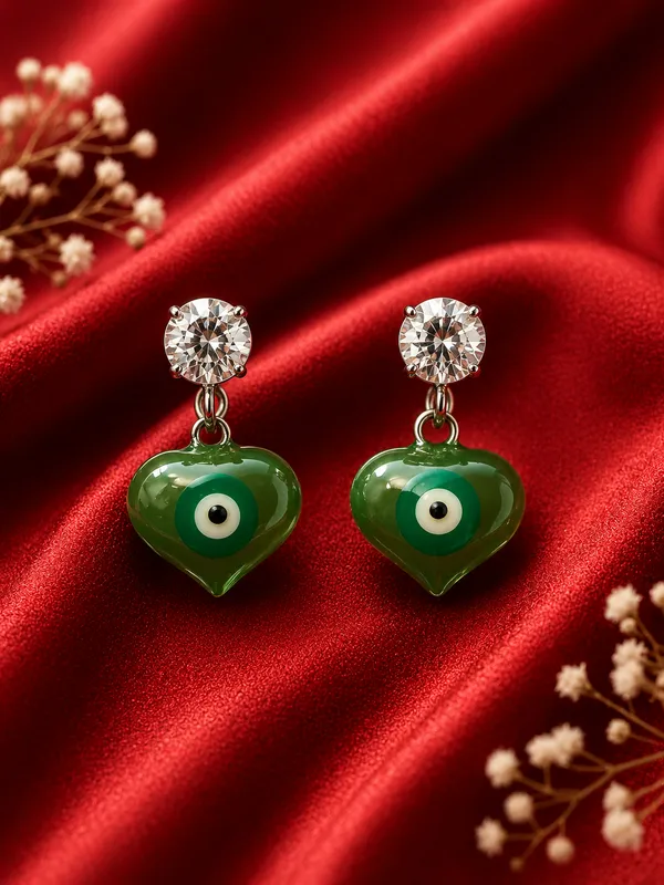 Green_Plastic_Evil_Eye_Heart_Drop_Earrings_For_Women_Pack_Of_3