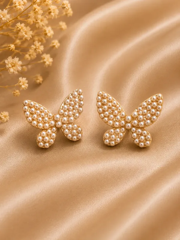 Gold_Alloy_Pearl_Butterfly_Stud_Earrings_For_Women_Pack_Of_4