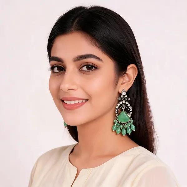 Green_Stone_Crystal_Chandelier_Earrings_For_Women