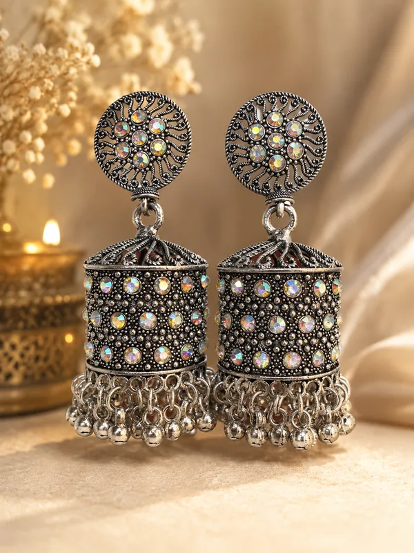 Silver_Tone_Embellished_Jhumka_Earrings_For_Women_Pack_Of_2