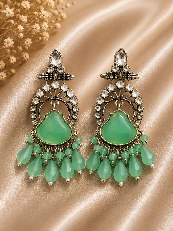 Green_Stone_Crystal_Chandelier_Earrings_For_Women