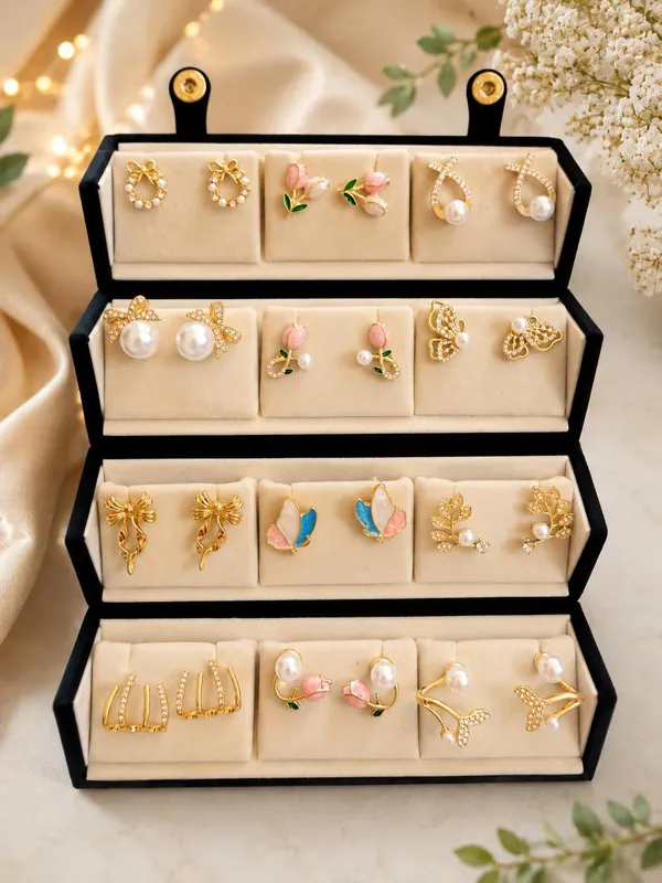 Gold_Alloy_Pearl_Accent_Earrings_Set_For_Women
