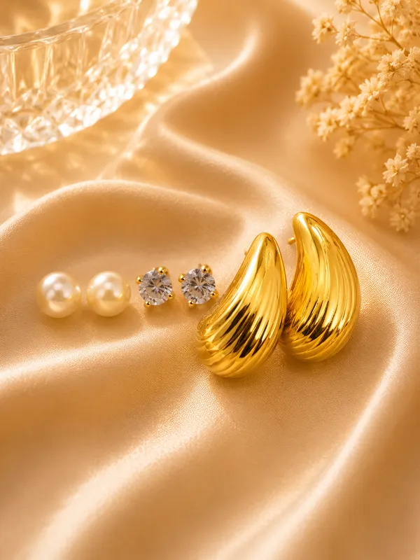 Gold_Alloy_Mixed_Style_Earrings_Set_For_Women_Pack_Of_3