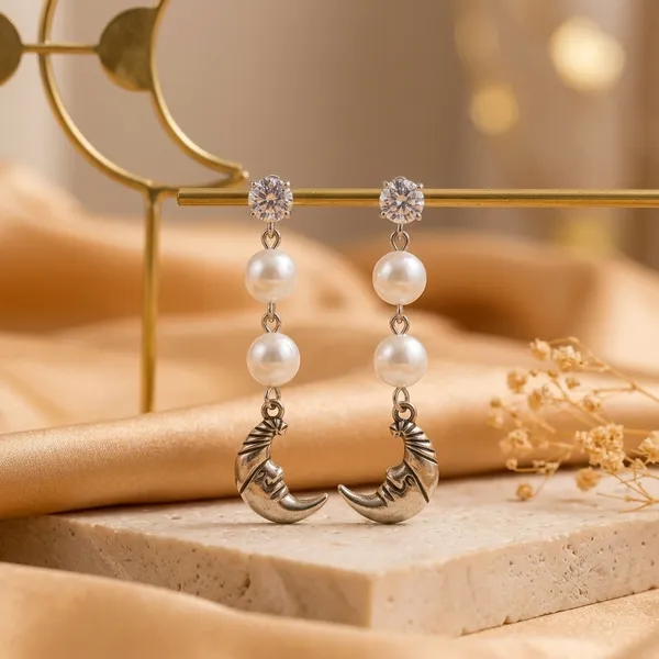 Silver_Plastic_Pearl_Crescent_Moon_Drop_Earrings_For_Women_Pack_Of_4