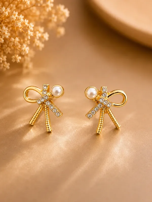 Gold_Steel_Crystal_Bow_Pearl_Stud_Earrings_For_Women_Pack_Of_3