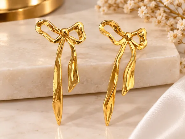 Golden_Bow_Drop_Earrings