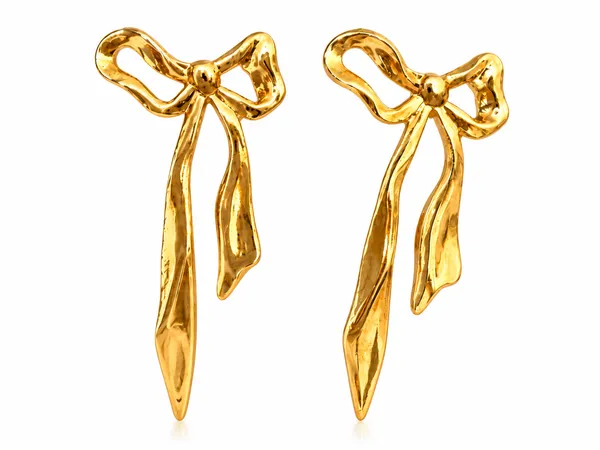 Golden_Bow_Drop_Earrings