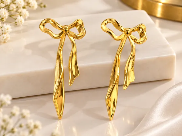 Golden_Bow_Drop_Earrings