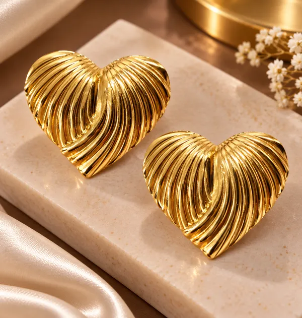 Golden_Heart_Statement_Earrings_