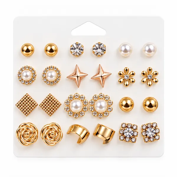 Golden_Stud_Earrings_Set