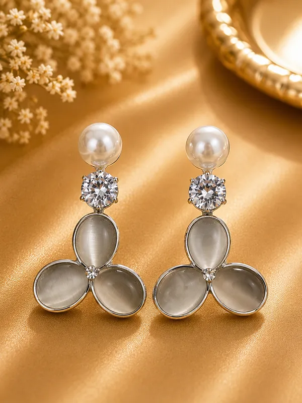 Silver_Alloy_Pearl_Floral_Drop_Earrings_For_Women_Pack_Of_3