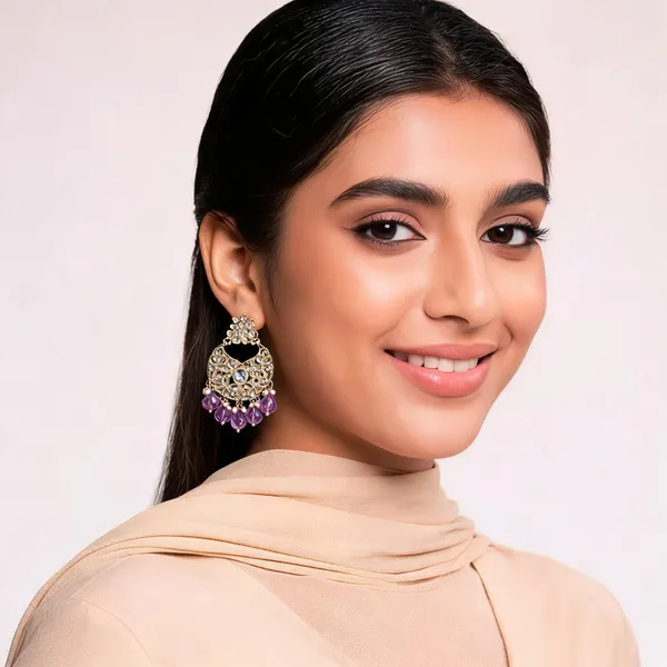 Gold_Alloy_Crystal_Floral_Chandelier_Earrings_For_Women_Pack_Of_2