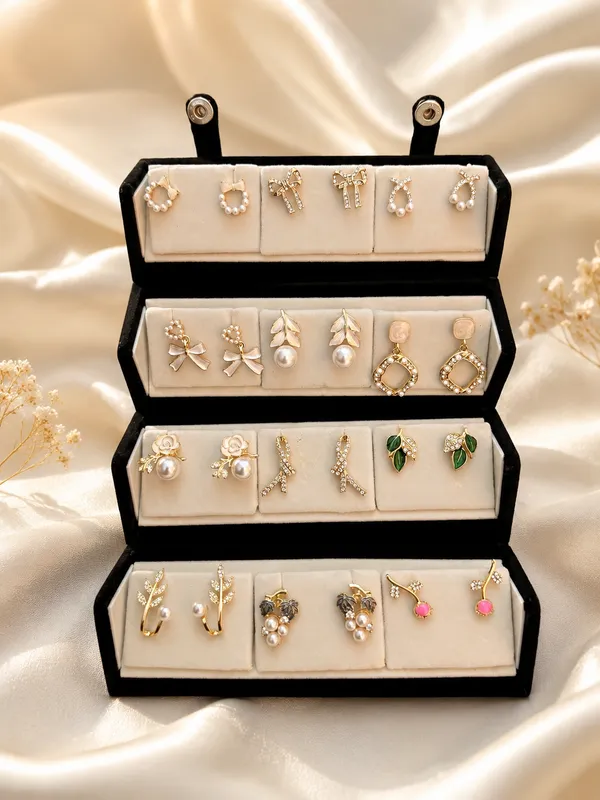 Gold_Alloy_Pearl_Accent_Earrings_Set_For_Women