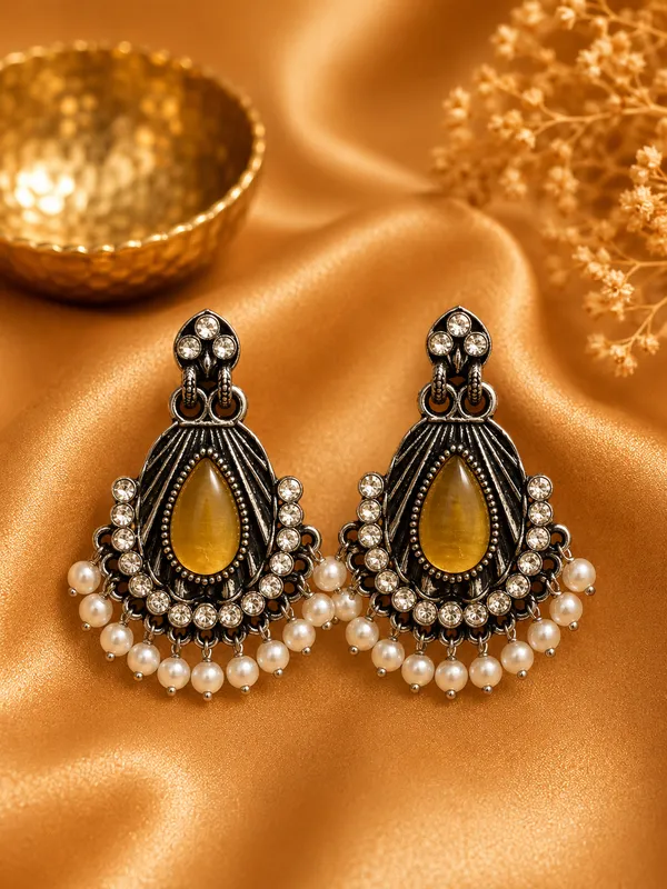 Gold_Alloy_Antique_Pearl_Teardrop_Drop_Earrings_For_Women_Pack_Of_2