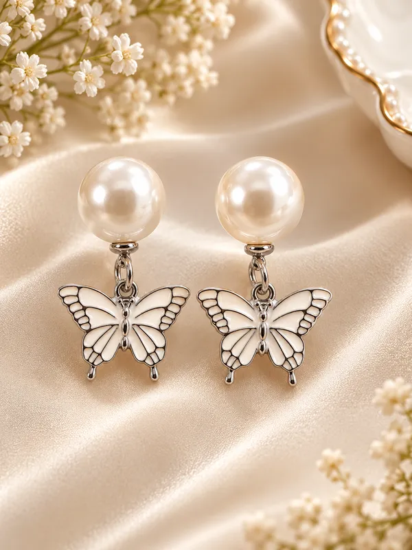 White_Pearl_Butterfly_Drop_Earrings_For_Women_Pack_Of_3