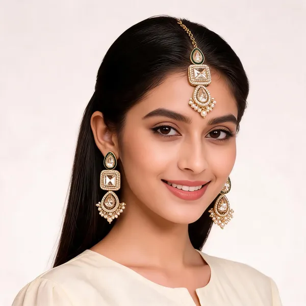 Gold_Alloy_Stone_Pearl_Maang_Tikka_And_Earrings_Set_For_Women