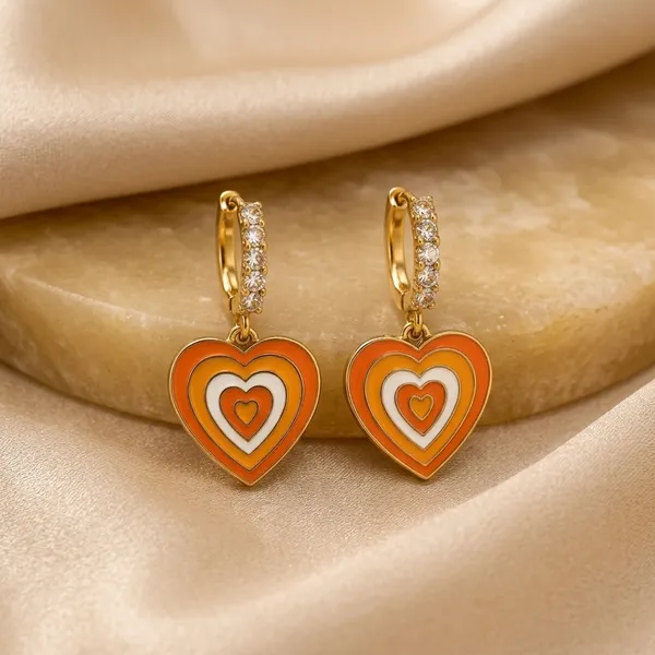 Orange_Alloy_Heart_Drop_Earrings_For_Women_Pack_Of_3