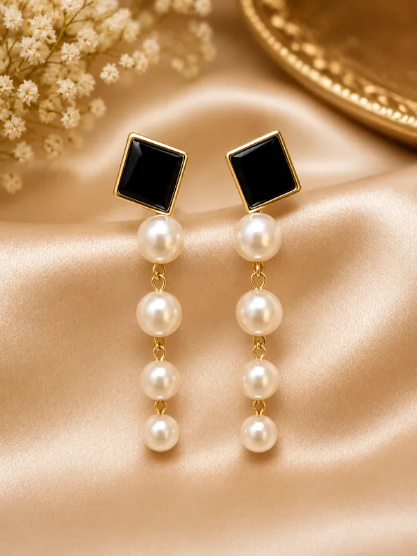Black_Plastic_Square_Pearl_Drop_Earrings_For_Women_Pack_Of_3