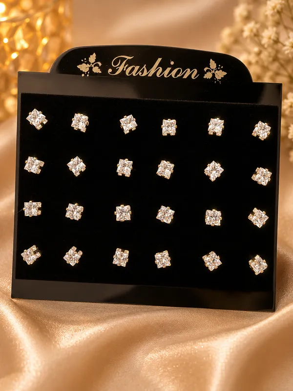 Gold_Alloy_Square_Crystal_Stud_Earrings_Set_For_Women_Pack_Of_2