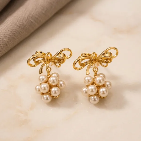 Gold_Alloy_Bow_Pearl_Drop_Earrings_For_Women_Pack_Of_3