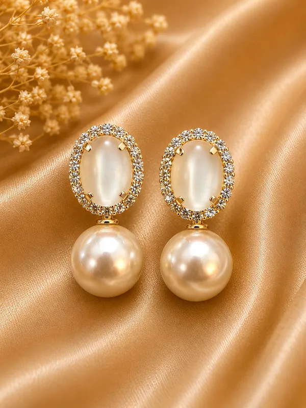 Gold_Tone_Pearl_Crystal_Drop_Earrings_For_Women_Pack_Of_3