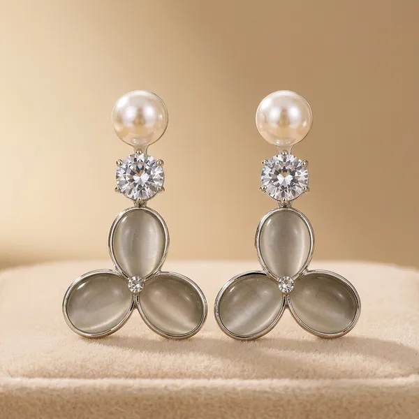 Silver_Alloy_Pearl_Floral_Drop_Earrings_For_Women_Pack_Of_3