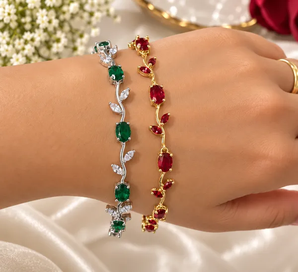 Ruby_&_Emerald_tulip_Bracelet_Duo
