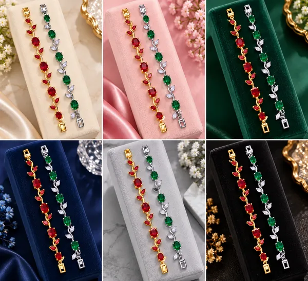 Ruby_&_Emerald_tulip_Bracelet_Duo
