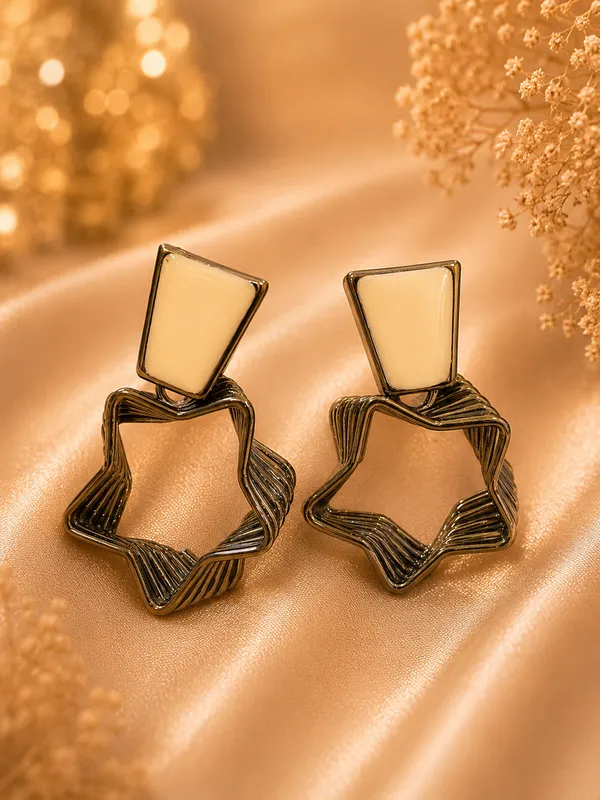 Gold_Alloy_Geometric_Star_Drop_Earrings_For_Women_Pack_Of_3