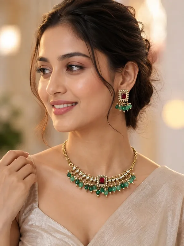 Gold_Alloy_Kundan_Red_Stone_Necklace_Set_For_Women