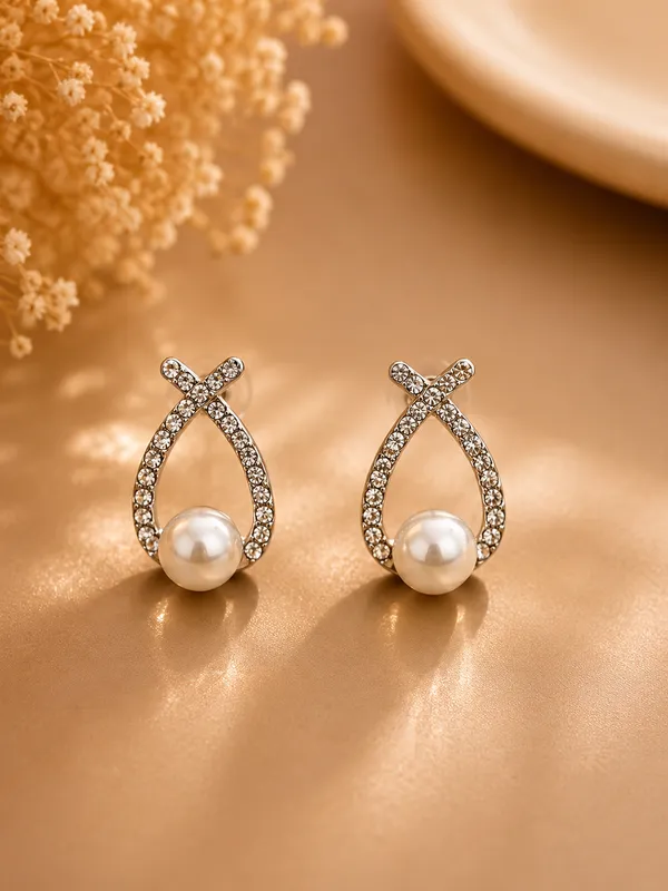 Gold_Steel_Teardrop_Pearl_Drop_Earrings_For_Women_Pack_Of_3