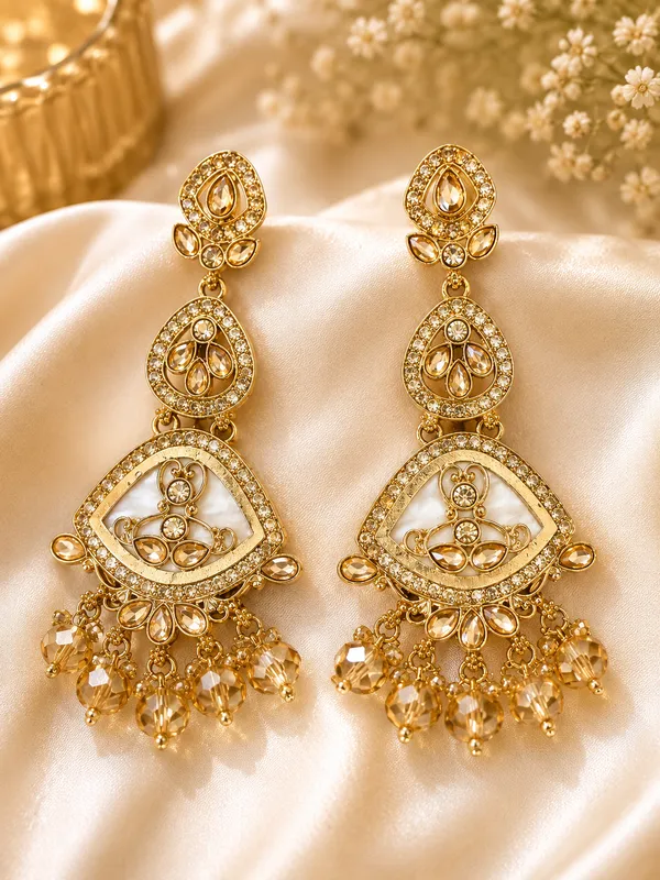 Gold_Alloy_Multi_Tiered_Ornate_Drop_Earrings_For_Women
