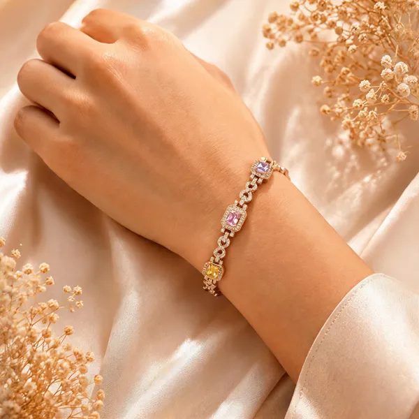 Gold_Anti_Tarnish_Pastel_Gemstone_Bracelet_For_Women