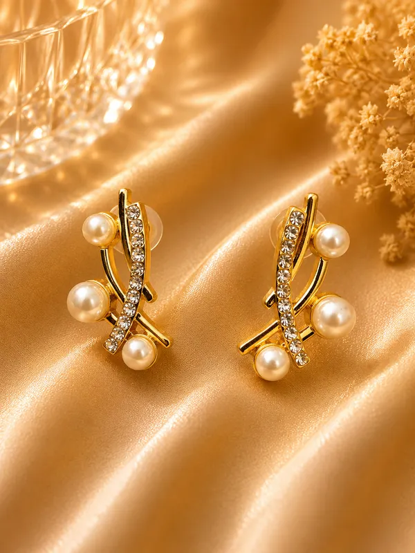 Gold_Alloy_Pearl_Crystal_Curved_Earrings_For_Women_Pack_Of_3