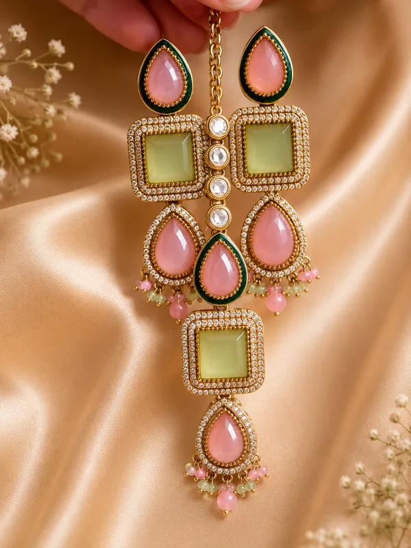 Gold_Alloy_Pink_Stone_Jewellery_Set_For_Women