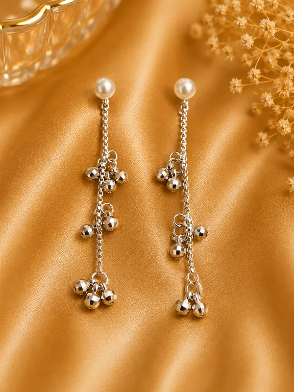 Silver_Steel_Pearl_Chain_Long_Drop_Earrings_For_Women_Pack_Of_3