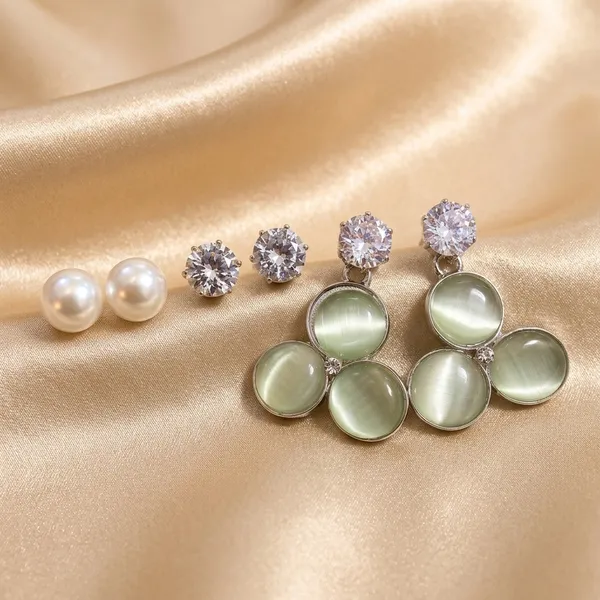 Silver_Alloy_Crystal_Drop_Earrings_For_Women_Pack_Of_3