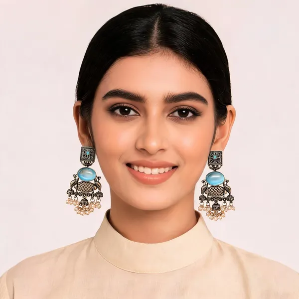 Blue_Alloy_Oxidised_Silver_Jhumka_Earrings_For_Women_Pack_Of_2