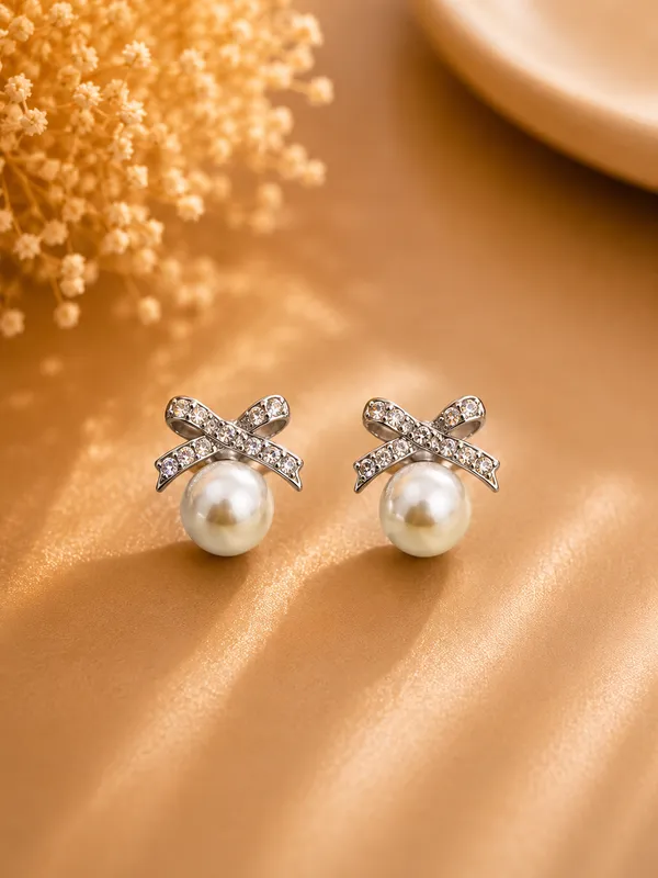 Silver_Tone_Steel_Pearl_Crystal_Bar_Stud_Earrings_For_Women_Pack_Of_4