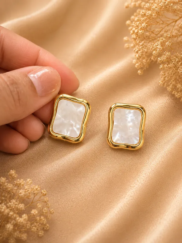 Gold_Alloy_Rectangular_White_Inlay_Stud_Earrings_For_Women_Pack_Of_3