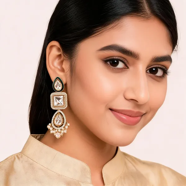 Gold_Alloy_Stone_Studded_Drop_Earrings_For_Women